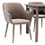 Modern Dining Set: Chair & Table 3D model small image 3