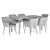 Modern Dining Set: Chair & Table 3D model small image 5