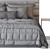 VIVALDI CORELLI Bed Set 206x186cm 3D model small image 6