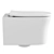 Vincea Arco Rimless Wall Toilet 3D model small image 2