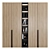 Stylish LED Cupboard with Shelf 3D model small image 2