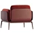 Sleek Brooklyn Armchair Design 3D model small image 4