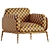 Sleek Brooklyn Armchair Design 3D model small image 7