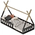 Children's Teepee Bed 3D model small image 5