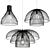Modern Wire Pendant Light Collection 3D model small image 1