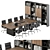 Conference Table 375 Office Furniture 3D model small image 1