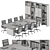 Conference Table 375 Office Furniture 3D model small image 4