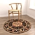 Versatile Round Rug Set 3D model small image 2