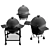 Versatile Big Green Egg Grills 3D model small image 6