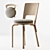 Aalto High Backrest Dining Chair 3D model small image 7