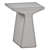 Sleek Noir Finn Side Table 3D model small image 2