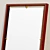 Floating Oak Wood Mirror 3D model small image 2