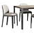 Contemporary Tea Table and Chairs 3D model small image 3