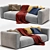 Modern Poliform Shanghai Sofa Design 3D model small image 2