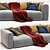 Modern Poliform Shanghai Sofa Design 3D model small image 3