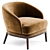 RUTH Armchair: Stylish Comfort Seating 3D model small image 3