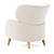 Blossom Fabric Armchair - Elegant Design 3D model small image 2