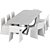 Lisson + Glove Dining Set 3D model small image 3