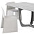 Lisson + Glove Dining Set 3D model small image 4