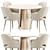  Modern Dining Set for 6 3D model small image 1