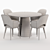  Modern Dining Set for 6 3D model small image 3