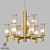 Modern MILOSH Crystal Chandelier 3D model small image 1
