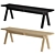 Sagyo Bench: Sleek Comfort Design 3D model small image 1
