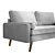 Gray Pink Camden Sofa USA 3D model small image 6