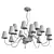 DIAFANO 758162 Pendant Chandelier 3D model small image 3
