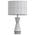 Elegant Metalized Glass Table Lamp 3D model small image 2