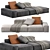 Modern BOCA NAVI Sofa Design 3D model small image 1