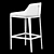 Stylish Mindel Bar Chair 3D model small image 5