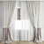 Polygonal Model Curtain 643 Set 3D model small image 1