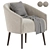 Curved Nest Armchair: Modern Comfort 3D model small image 2