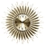 3D Sunburst Metal Wall Clock 3D model small image 1