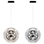 Spherical LED Pendant Light - Absalom 3D model small image 4