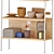 Sustainable Bamboo Shelving Unit 3D model small image 3