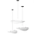 Modern White Tense Pendant Lamps 3D model small image 6