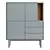 Teulat Corvo Auxiliar Cabinet: Colorful Design 3D model small image 3