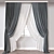 Modern 3D Curtains Render Set 3D model small image 1