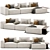 Westside Modular Sofa - Sleek and Versatile 3D model small image 1