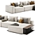 Westside Modular Sofa - Sleek and Versatile 3D model small image 2