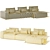 Westside Modular Sofa - Sleek and Versatile 3D model small image 3