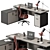 Executive Office Desk - Modern Design 3D model small image 1