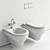 Charme Wall-Hung Toilet Bidet 3D model small image 5