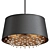 Elegant Isla Black Pendant Shine 3D model small image 1