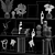 Decorative Set with Books & Statues 3D model small image 7