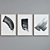 Contemporary Frame Set with Minimalist Art 3D model small image 4