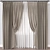 Dual-Render Curtain Model - FBX & OBJ Formats 3D model small image 1
