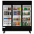 Three-Door Merchandiser Refrigerator for Beverages 3D model small image 2